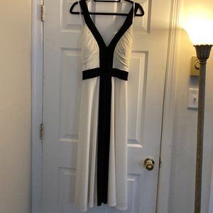 Jessica Howard sz 14 ivory and black dress